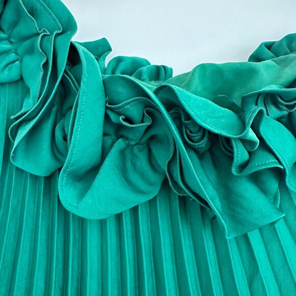 BCBGMaxAzria Evergreen CECE One Shoulder Dress Size XXS New - Picture 4 of 8